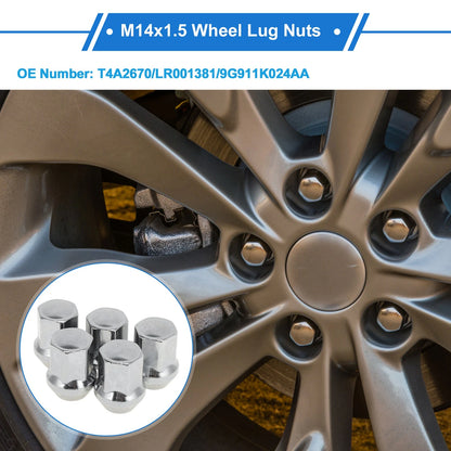 5 Pcs M14x1.5 Wheel Lug Nuts for Land Rover Discovery Sport (2015–2021) No.T4A2670