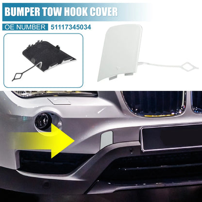 Front Bumper Tow Hook Cover for BMW X1 E84 White (2012-2015)