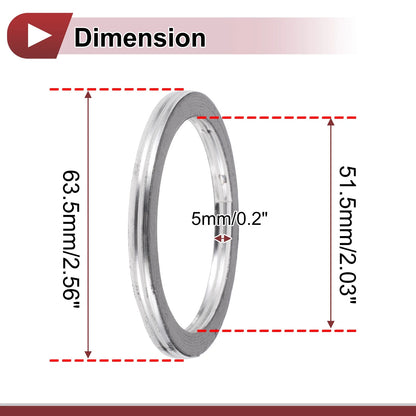 Exhaust Manifold Gasket   - 51.5mm Donut Ring