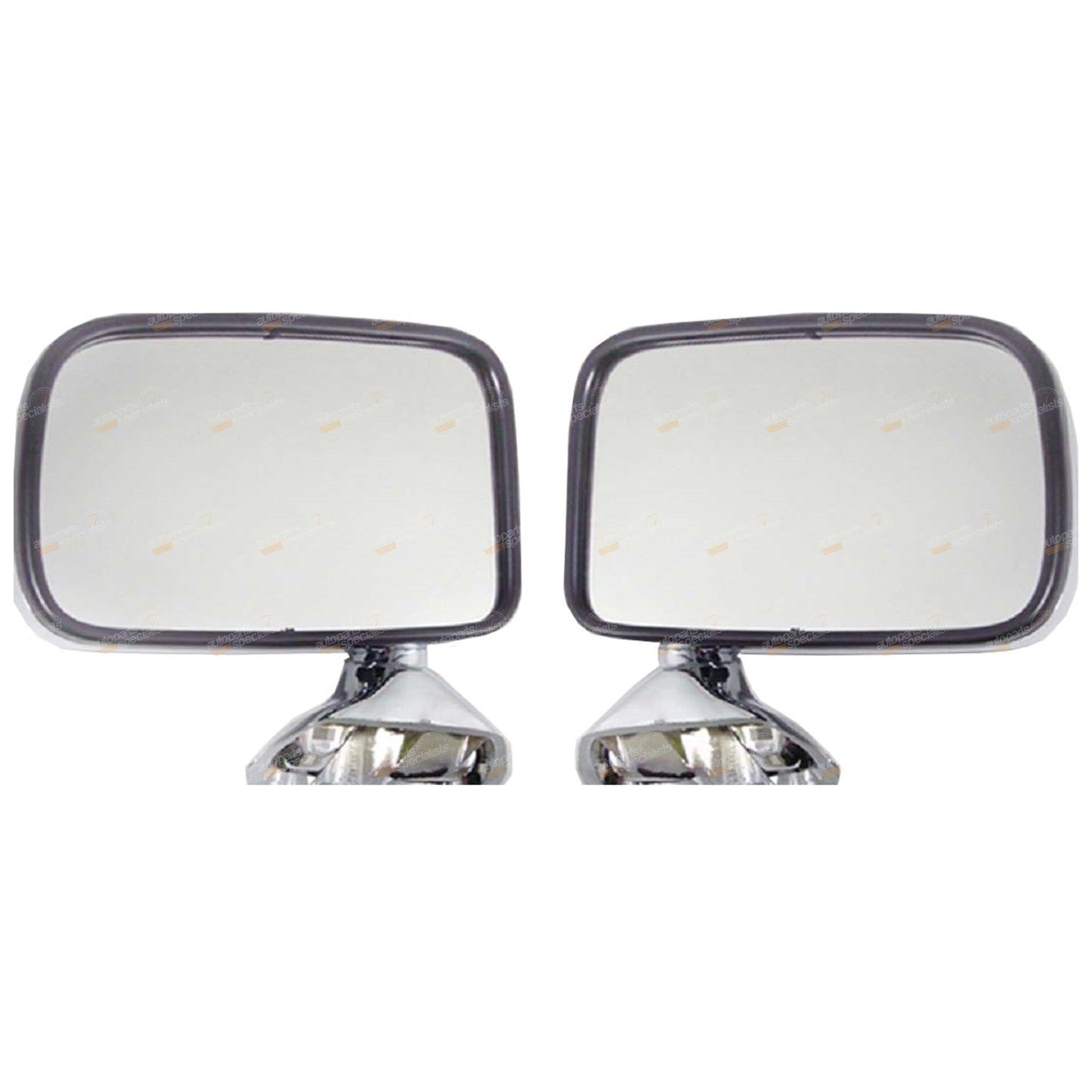 Set of 2 Chrome Side Door Mirrors for Toyota Hilux (1983–2004)
