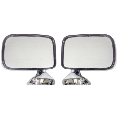 Set of 2 Chrome Side Door Mirrors for Toyota Hilux (1983–2004)