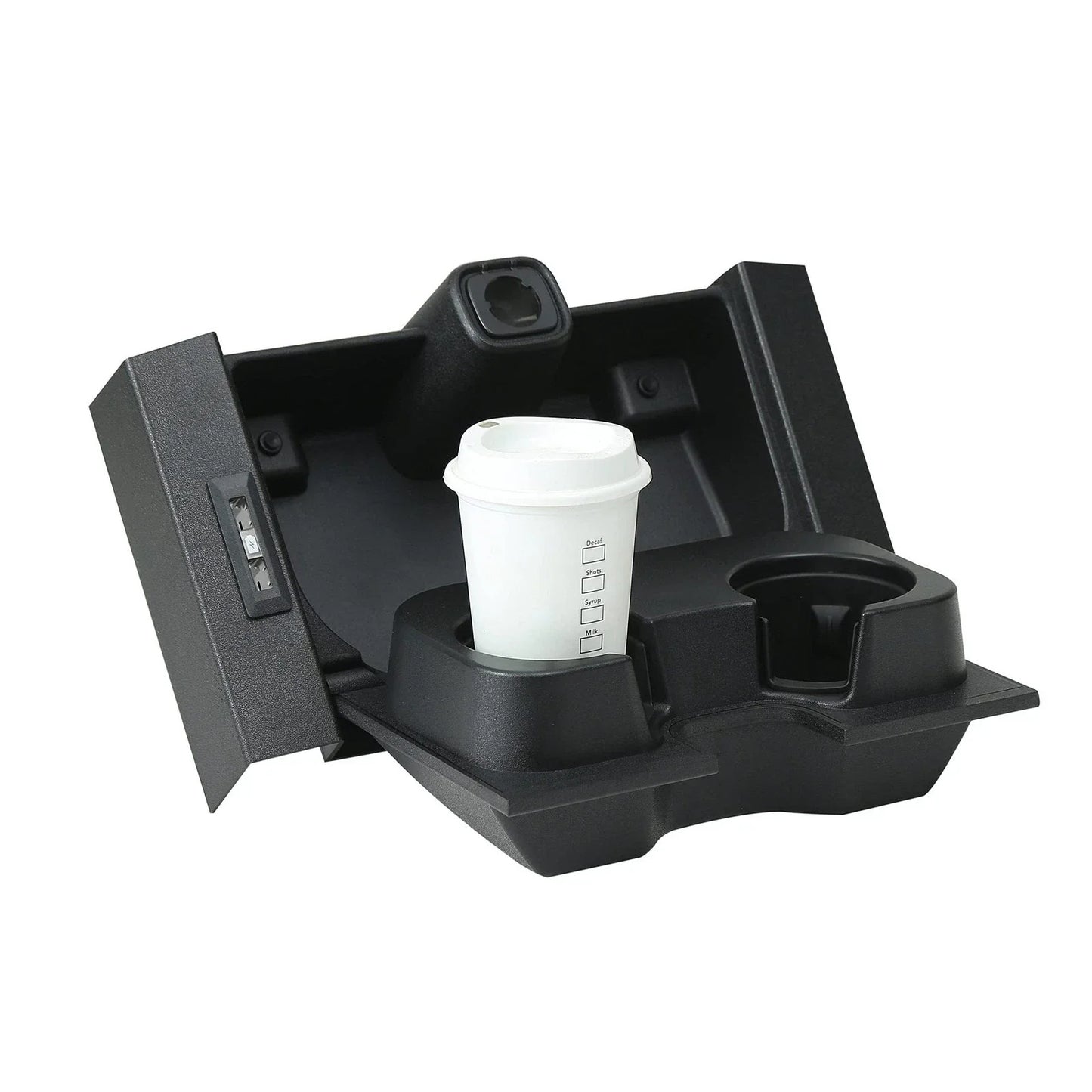 Black Front Center Seat Cup Holder for Ford F-150 (2015–2017)