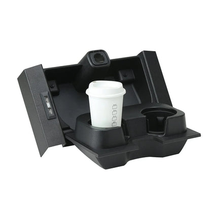 Black Front Center Seat Cup Holder for Ford F-150 (2015–2017)