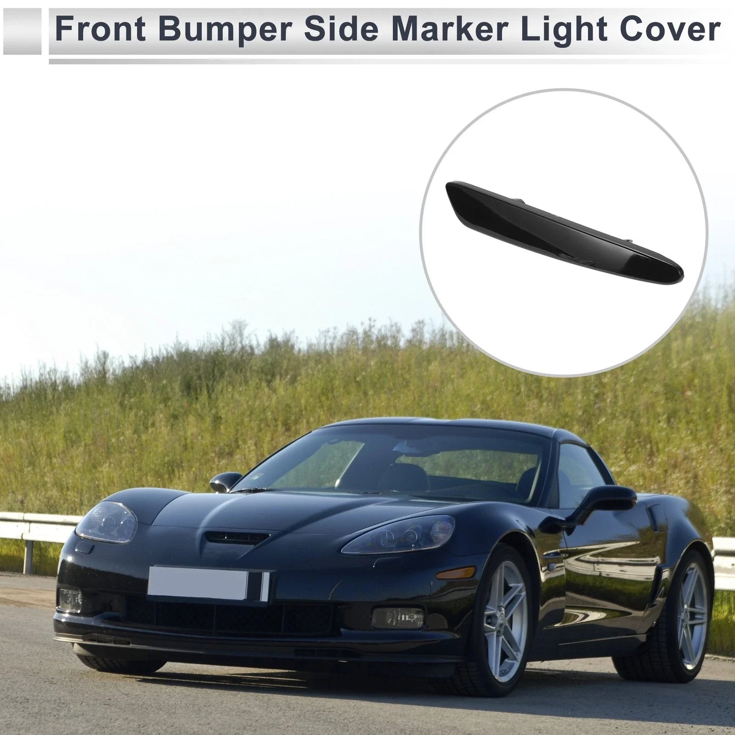 Right Front Bumper Side Marker Light Cover for Chevy Corvette (2005-2012)