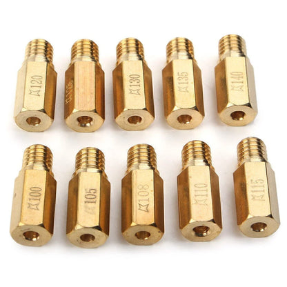 10 x Main Jets for PWK OKO CVK Mikuni KOSO Carburetors (100-140)