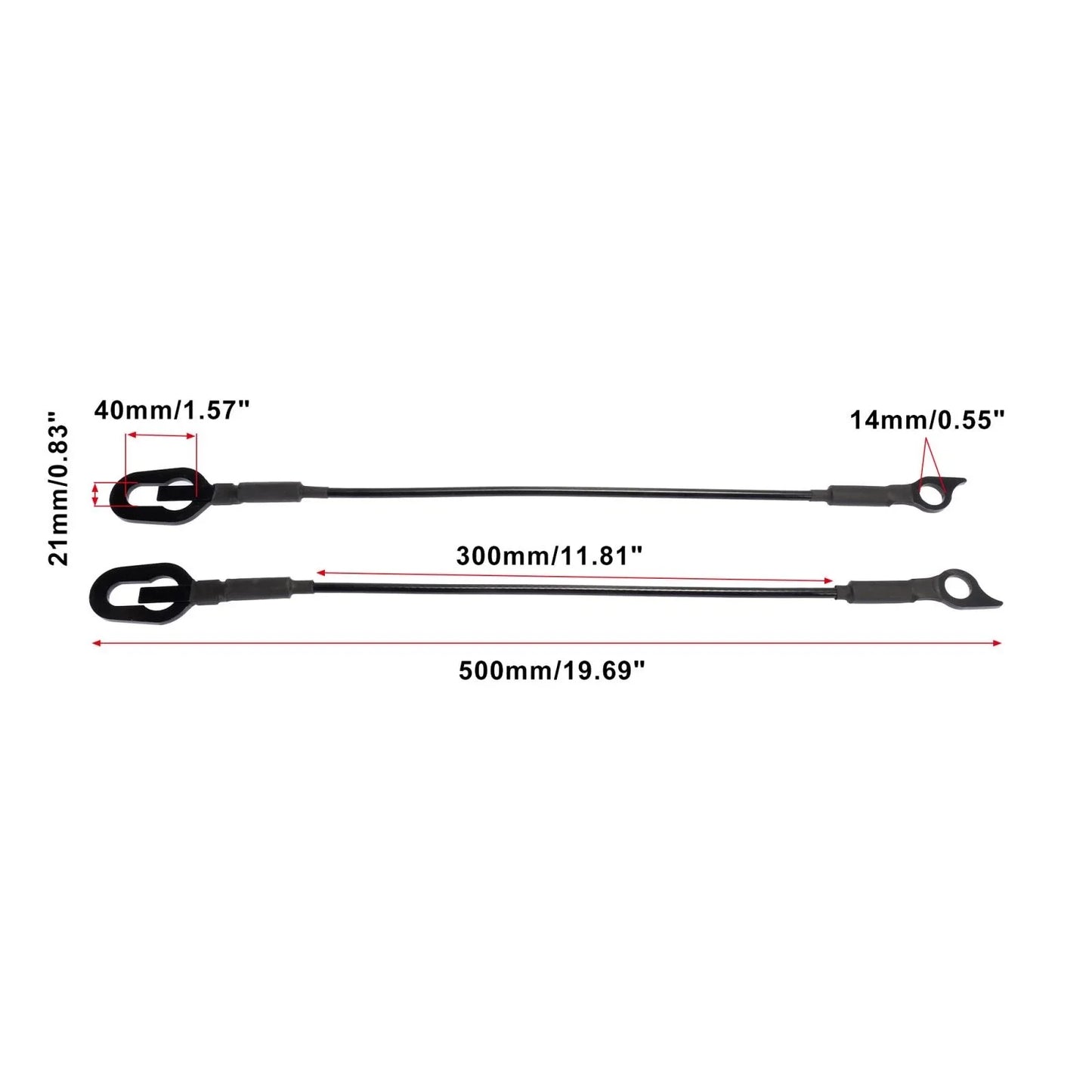 Rear Tailgate Cables Support for Dodge Ram 1500 2500 3500 (1994-2002)