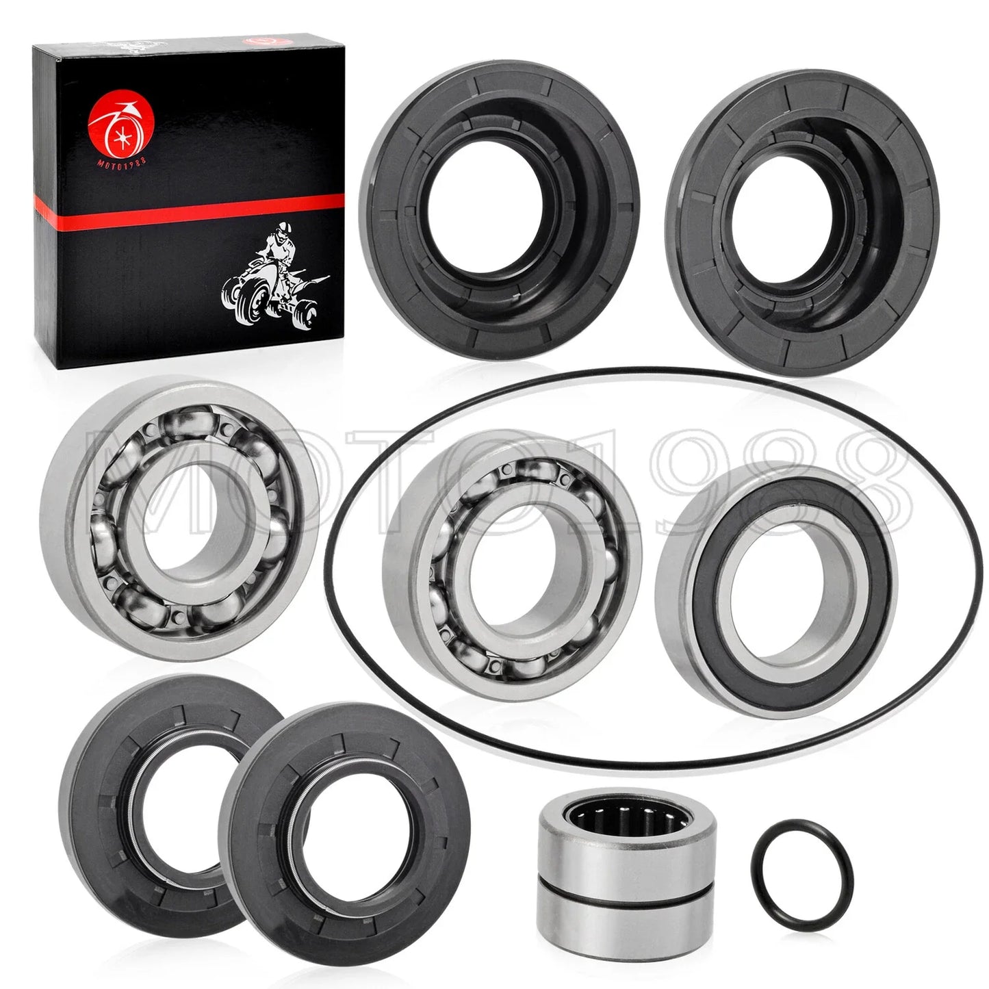 Rear Diff Bearing Seal Kit O-Ring for Honda Rincon 650 TRX650 (2003–2005)