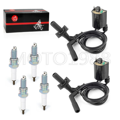 Ignition Coil Pack & Spark Plug Set for Honda VT1100 Shadow (1997–2007)
