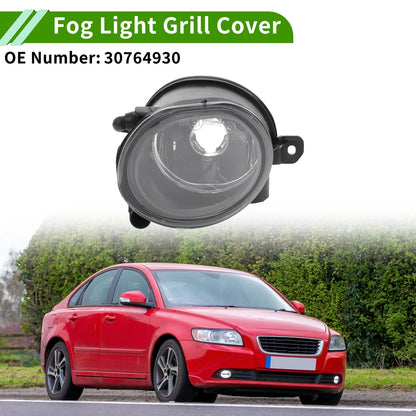 1 Pc Fog Light Grill for Volvo S40 (2008–2011) No. 30764930 Clear