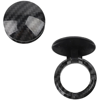 Carbon Fiber Cover Sticker for Car Engine Start Stop Button Dashboard