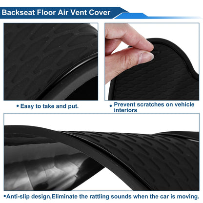 12 Pcs Non-Slip Mat for VW Polo MK6 (2018–2024) PVC Black