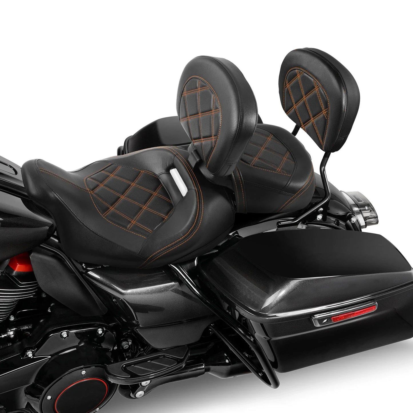 Driver/Passenger Seats Backrest Pad for Harley Street Glide (2009 - 2023)