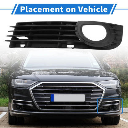 1pc Fog Light Grill for Audi A8 D3 (2005–2007) No. 4E0807681AD ABS