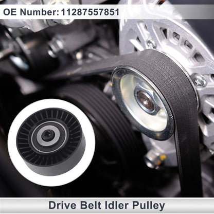 Drive Belt Idler Pulley for BMW 335 (2007–2013) No. 11287557851 Black
