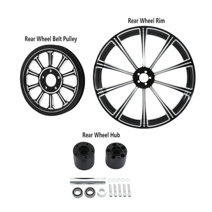 18" Wheel Rim Hub Pulley Sprocket for Harley Street Glide (2009-2023)