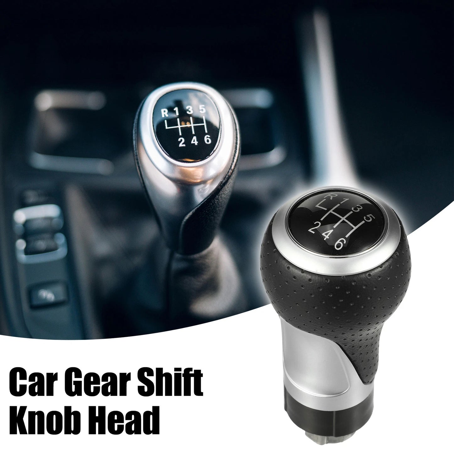 Set of 1 Gear Shift Knob for Audi A3 (2003–2013) Black 6 Speed