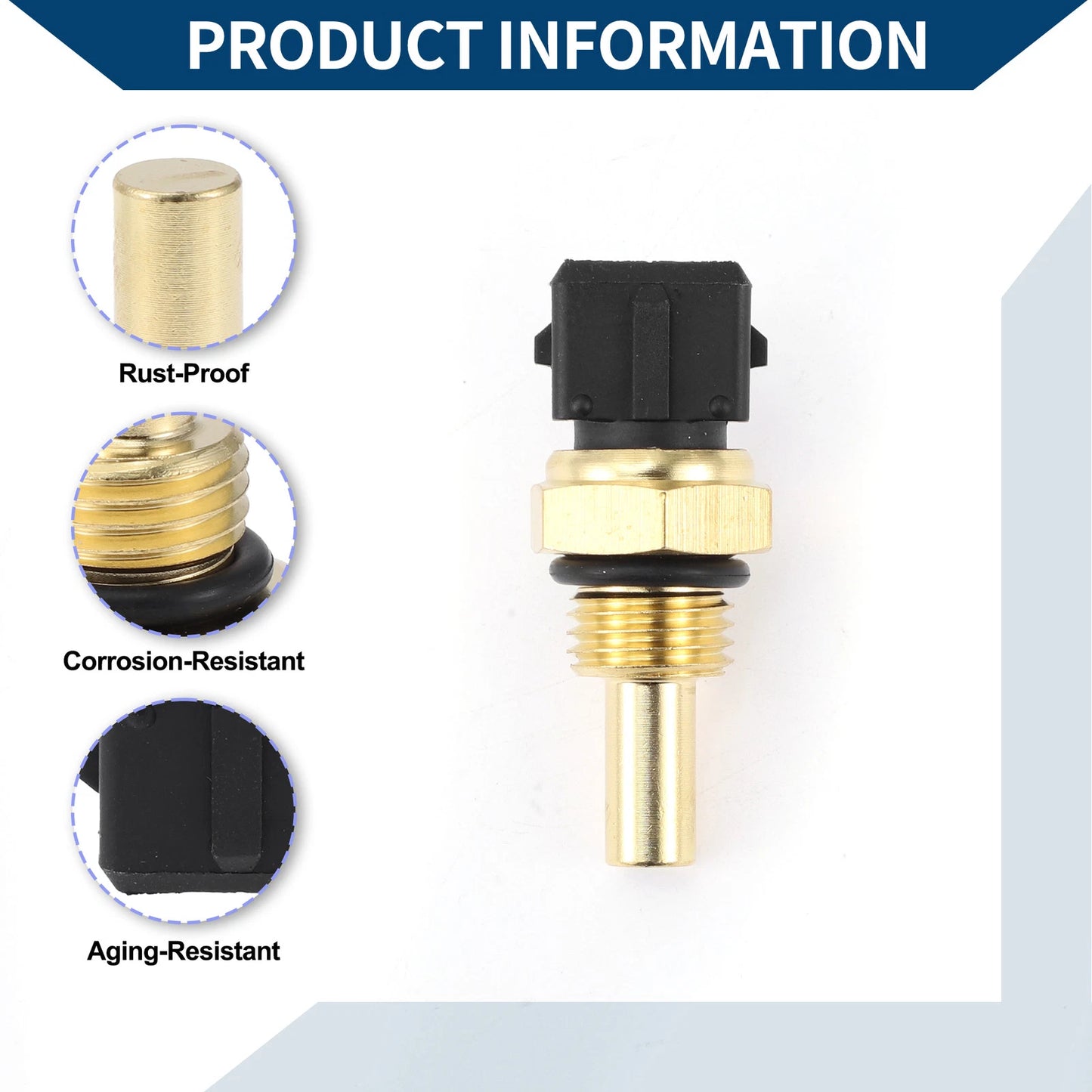 Engine Coolant Temperature Sensor No. 12621710512 for BMW 318i (1991–1992)