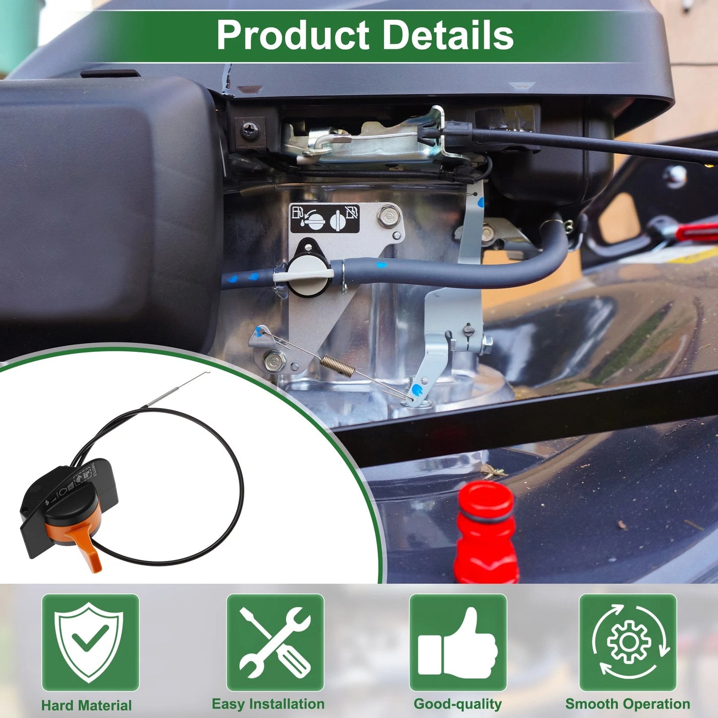Throttle Cable for John Deere D125 D130 D140 (GY21984)