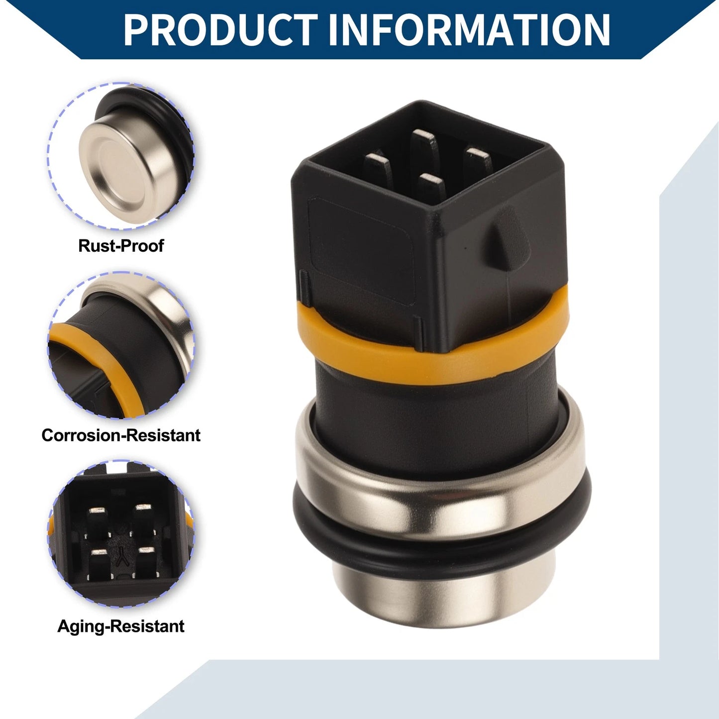 Engine Coolant Temperature Sensor No. 357919501A for Volkswagen Cabrio (1995–1999)