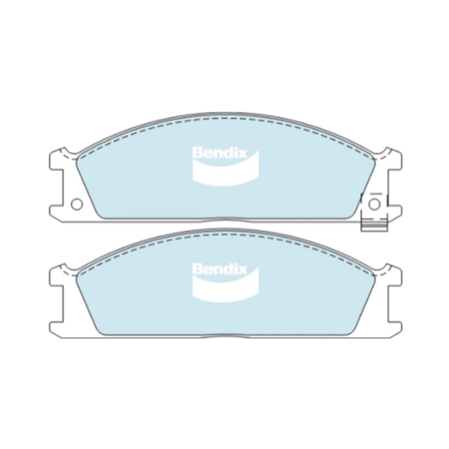 Set of 4 Front Disc Brake Pads for Nissan Pathfinder (1992–1995) 4WD
