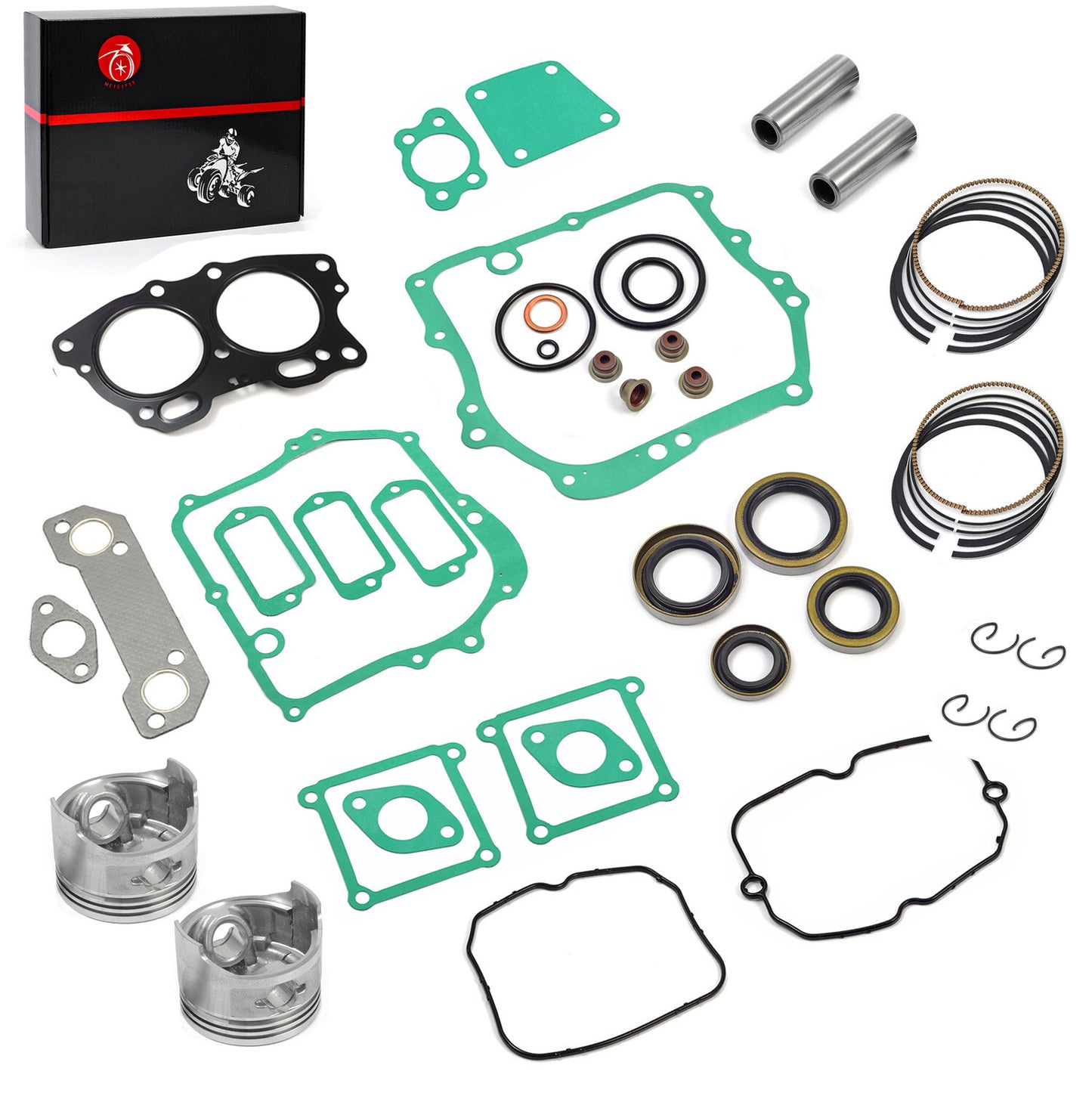 Piston & Ring Gasket Kit for EZGO 4 Cycle Robin 295cc Golf Cart (1991–Present)
