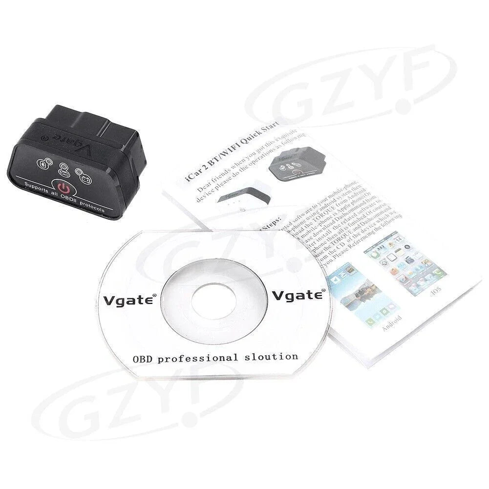 OBDII Bluetooth Car Diagnostic Scanner ELM327 for Android