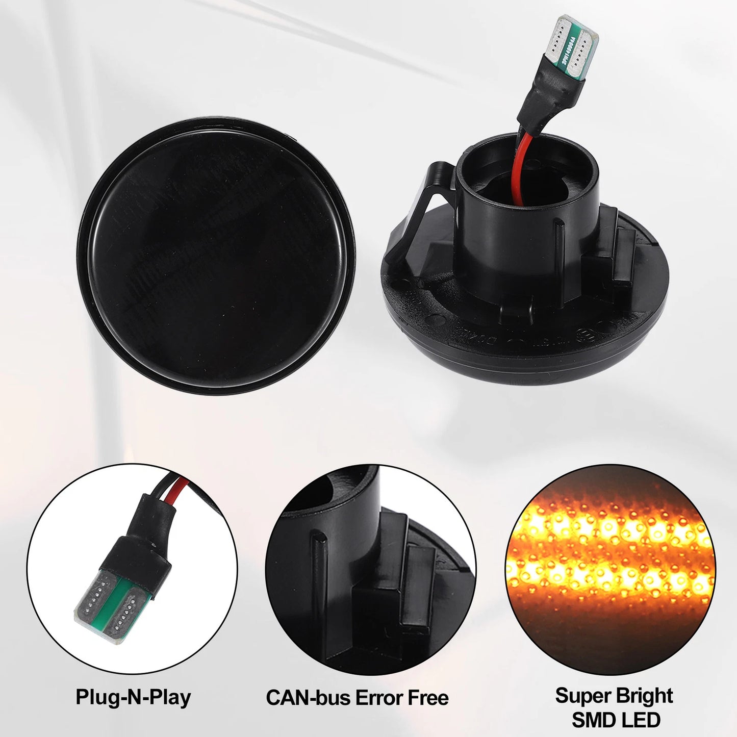 1 Pair Side Marker Light NO.NH5251120C for Mazda MX-5 (1990–1998)