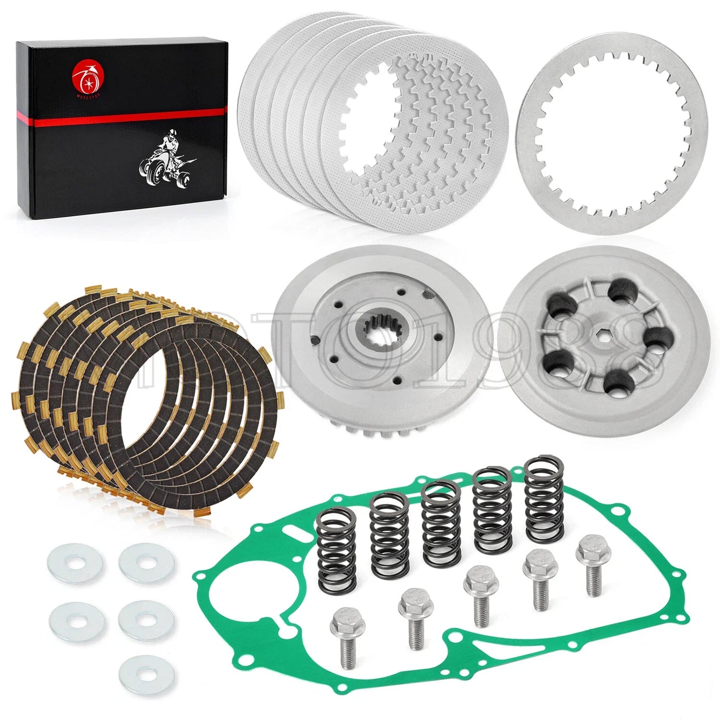 Clutch Plate Kit for Yamaha V Star 650 XVS650 (1999–2011)