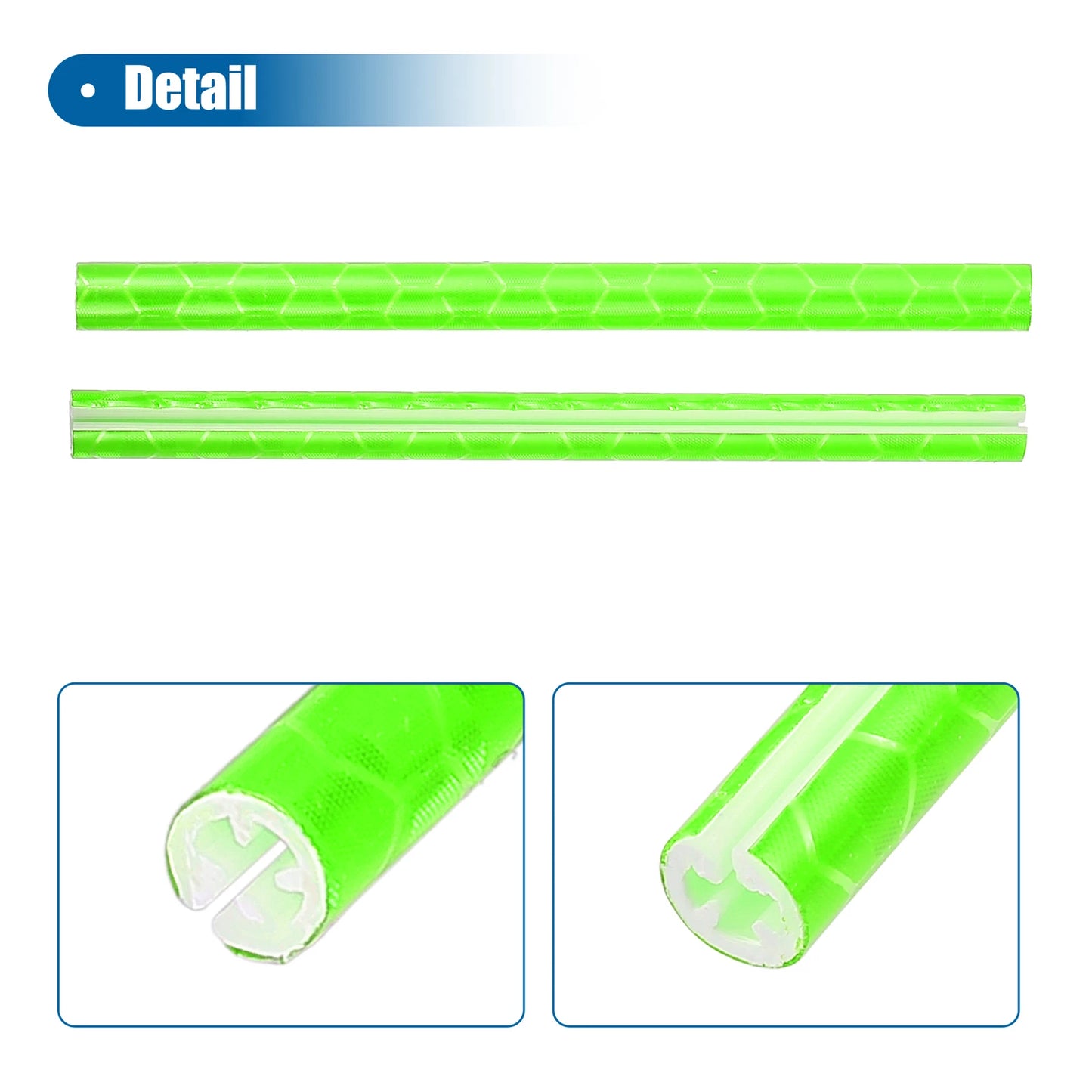 36 Pcs Reflective Bicycle Reflectors for Bike (ABS Green)