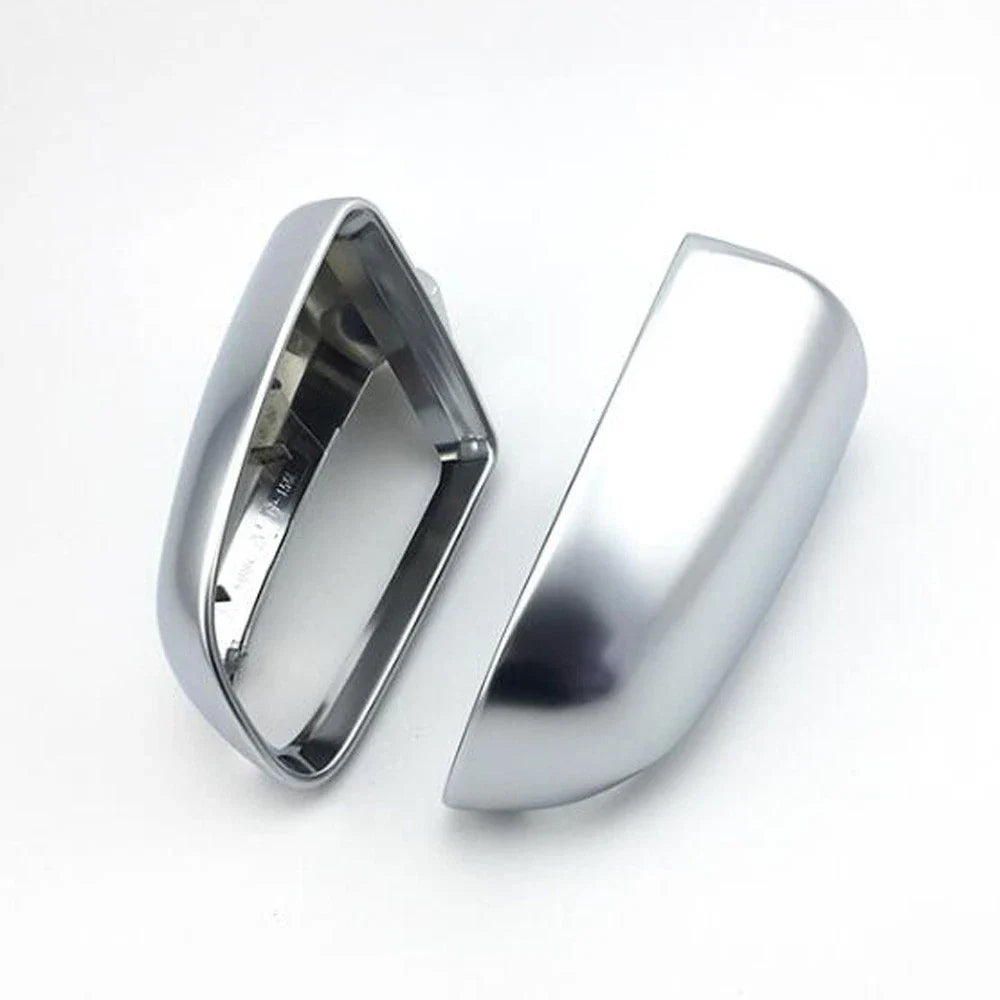 Chrome Wing Side Mirror Caps Covers for Audi A4 A6 (2005–2008)