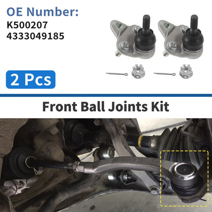 2X Front Lower Ball Joints for Toyota Prius (2010–2015) No.K500207/4333049185