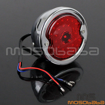 Chrome LED Tail Light Indicator Red Lens for Ford Pick-ups (1933-1936)