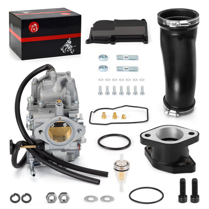 Carburetor and Intake Manifold Boot for Yamaha Warrior 350 (1987–2004)