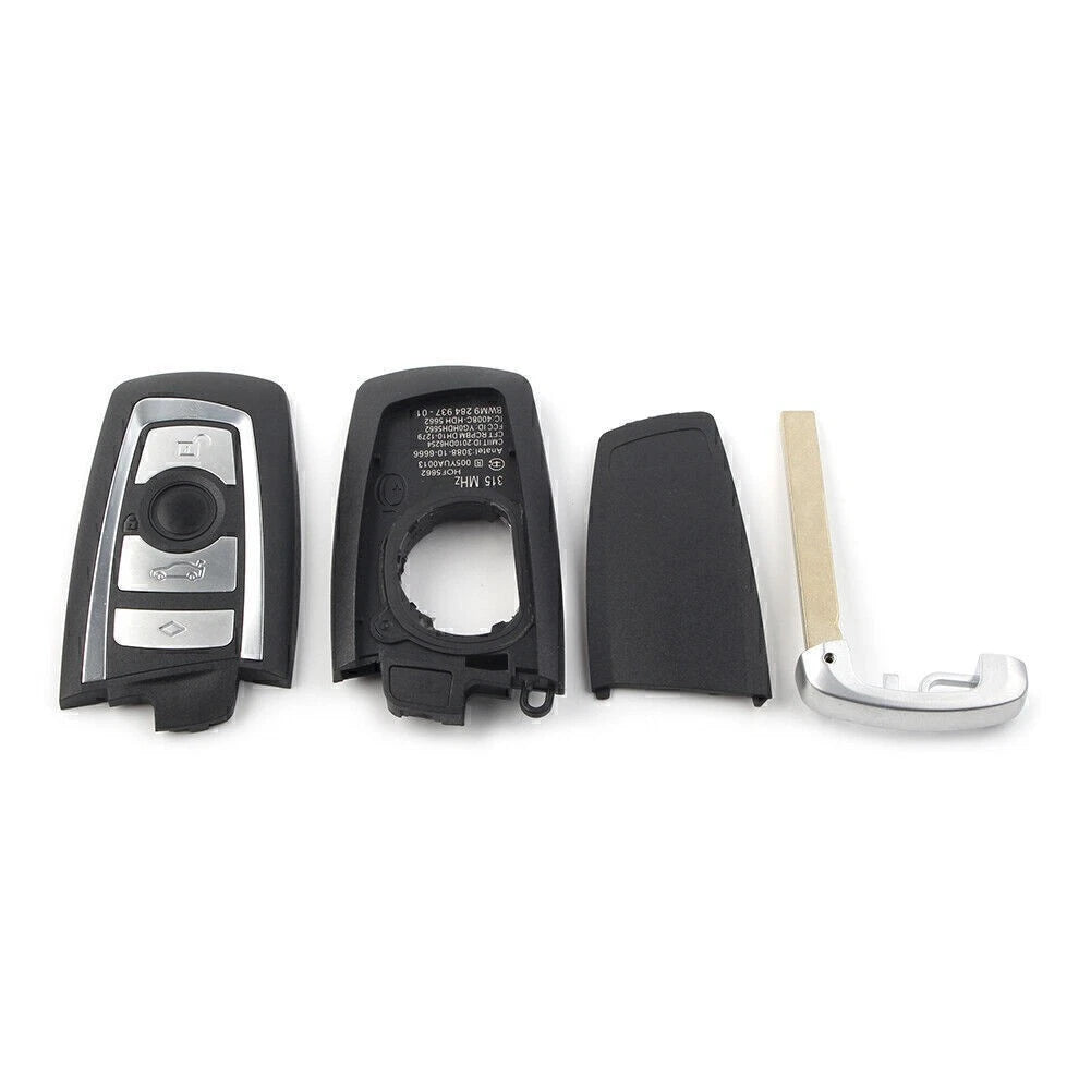 Replacement Key Shell Case Fob 4-BTN for BMW F10 F20 F30 F40 (2011–2020)