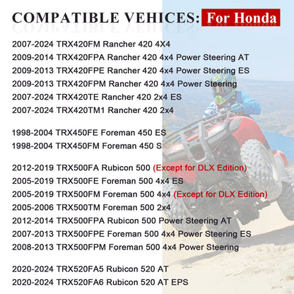 Set of 4 Wheel Center Caps for Honda Recon 250 TRX250TM TRX250TE ES (1997–2023)