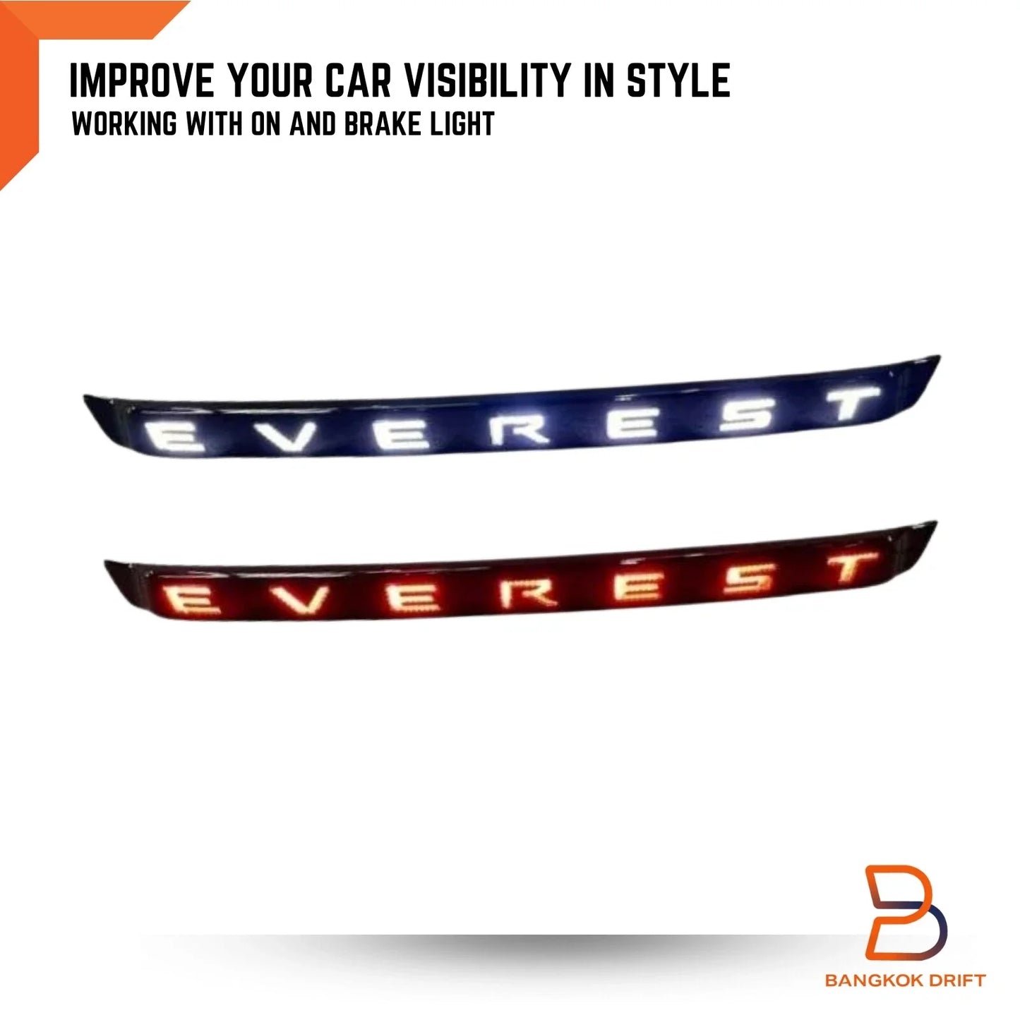 LED Rear Tailgate Light Cover Trim for Ford Everest (2015-2021)