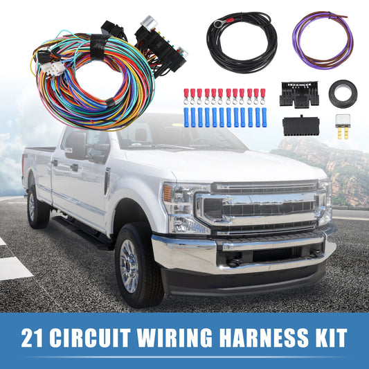 Set of 21 Circuit Wiring Harness Kit for GM Chevy Ford Truck