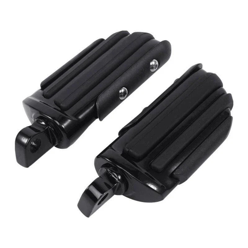 Black Pilot Male Mount Foot Pegs for Harley Touring Softail Dyna