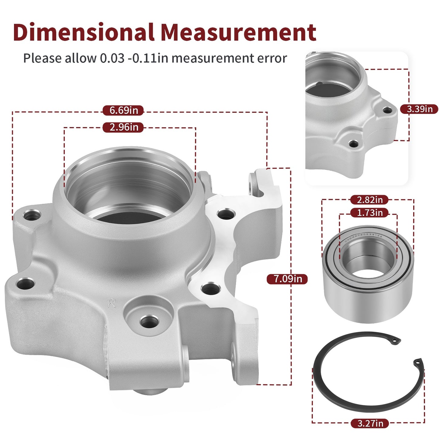 Rear Right Wheel Bearing Carrier for Polaris RZR XP 1000 (2014–2017)