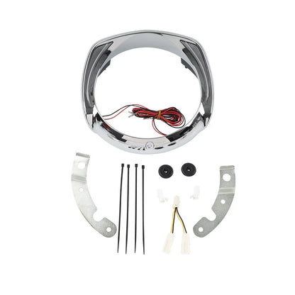 LED Headlight Bezel Trim Ring for Harley Touring Electra Glide CVO (2014–2023)