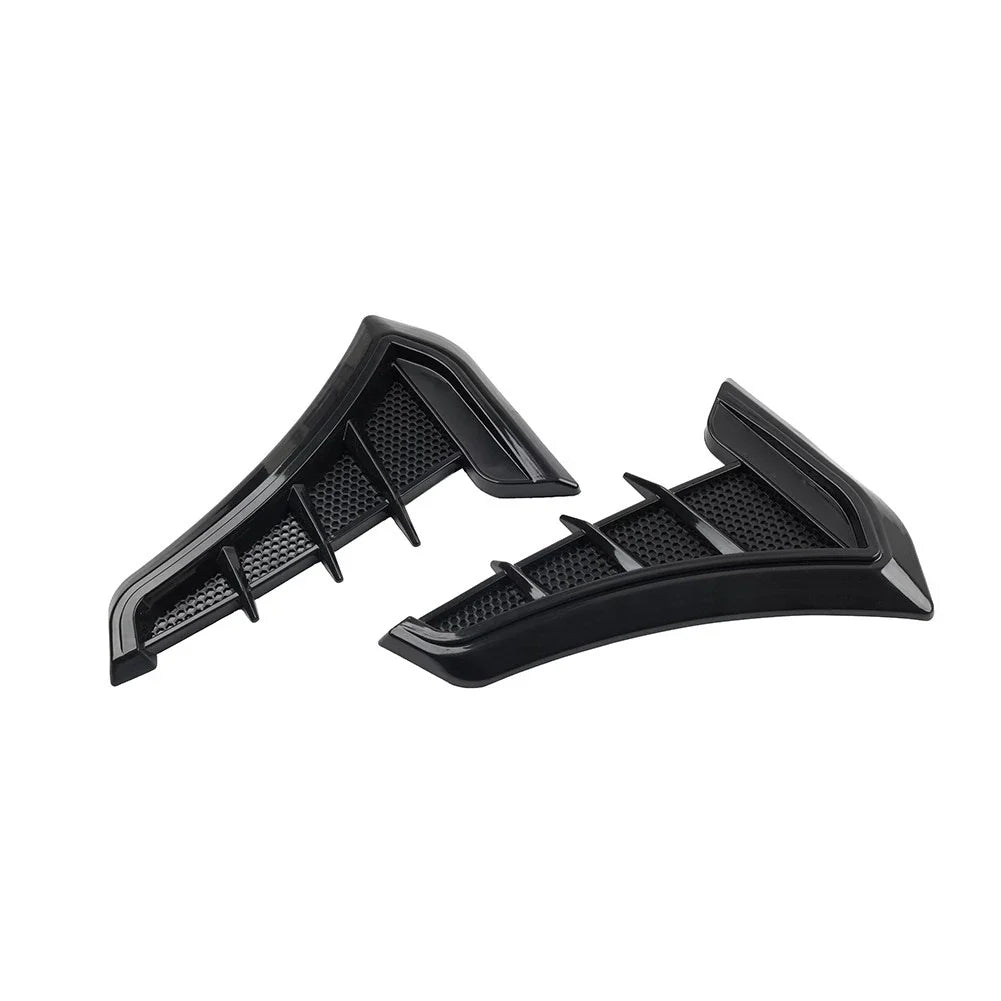 Black Fender Hood Air Flow Intake Trim for Car Side Ventilation Decals