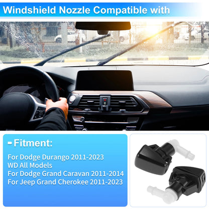Windshield Washer Nozzle for Dodge Durango (2011–2023) No. 68269108AA