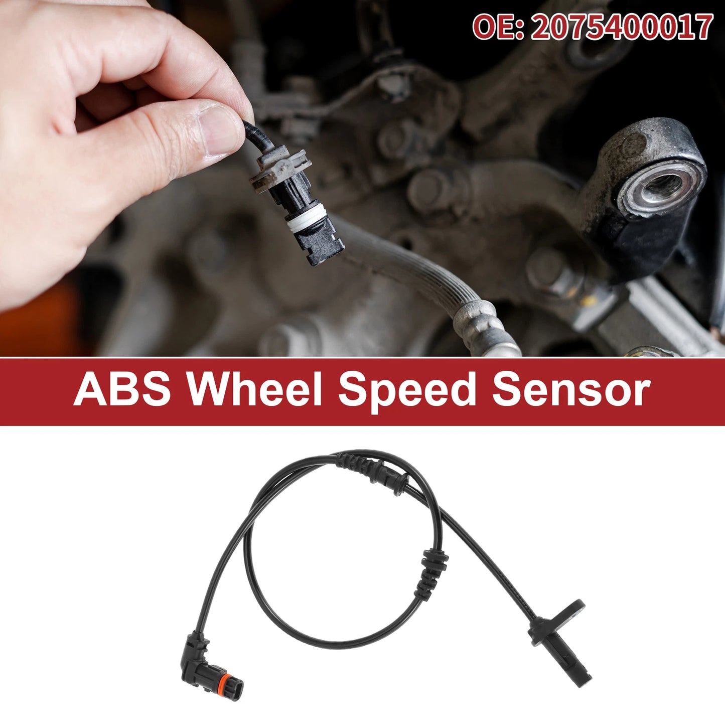 ABS Wheel Speed Sensor No. 2075400017 for Mercedes-Benz E350 E550 (2006–2009)