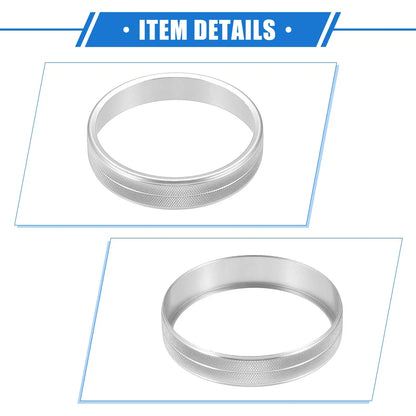 2 x AC Switch Knob Covers for Dodge Ram 1500 2500 3500 (2010-2012) Silver Tone