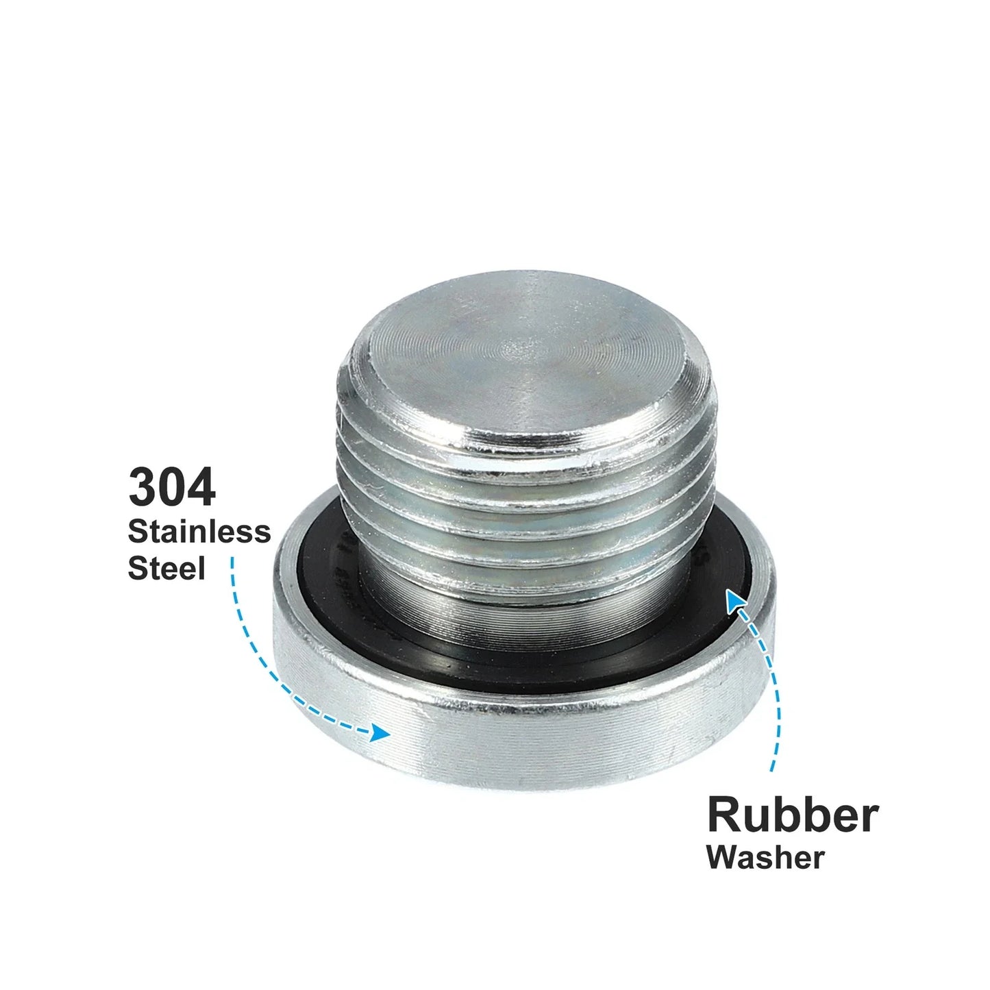 M18x1.5 Steel Oil Drain Plug for BMW 545i 550i 650i 750i