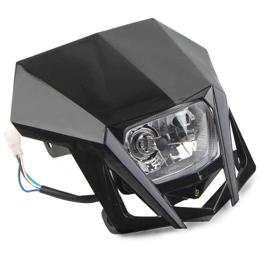 Front Headlight Lamp for Kawasaki KLX (2002–2023) & Yamaha (2002–2023) Black