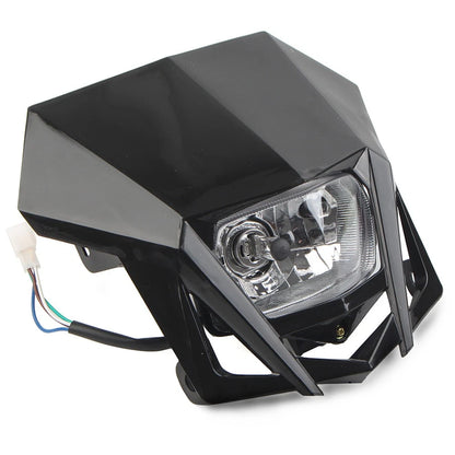 Front Headlight Lamp for Kawasaki KLX (2002–2023) & Yamaha (2002–2023) Black