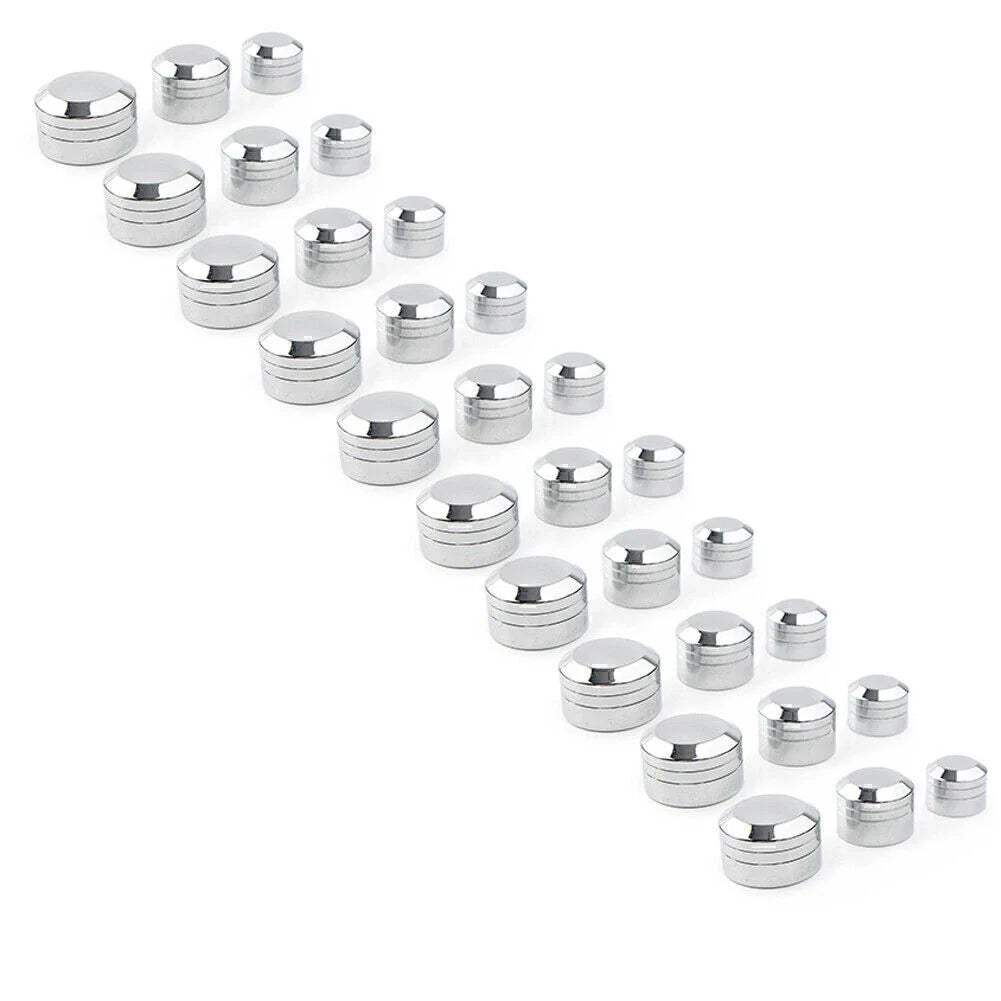 10 x CNC Inner 9/11/13mm Schrauben Bolt Topper Caps Covers for Harley Chrome