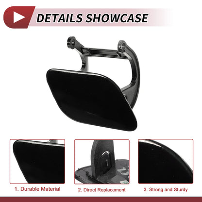 Front Right Washer Nozzle Cover Cap No. 51117210882 for BMW 740i (2011–2015) Black