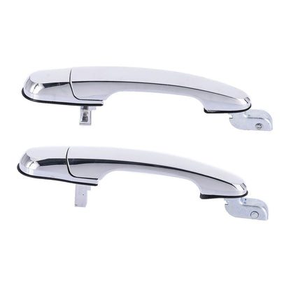 2 x Rear Left + Right Outer Door Handle Chrome for Hyundai Tucson (2004–2010)